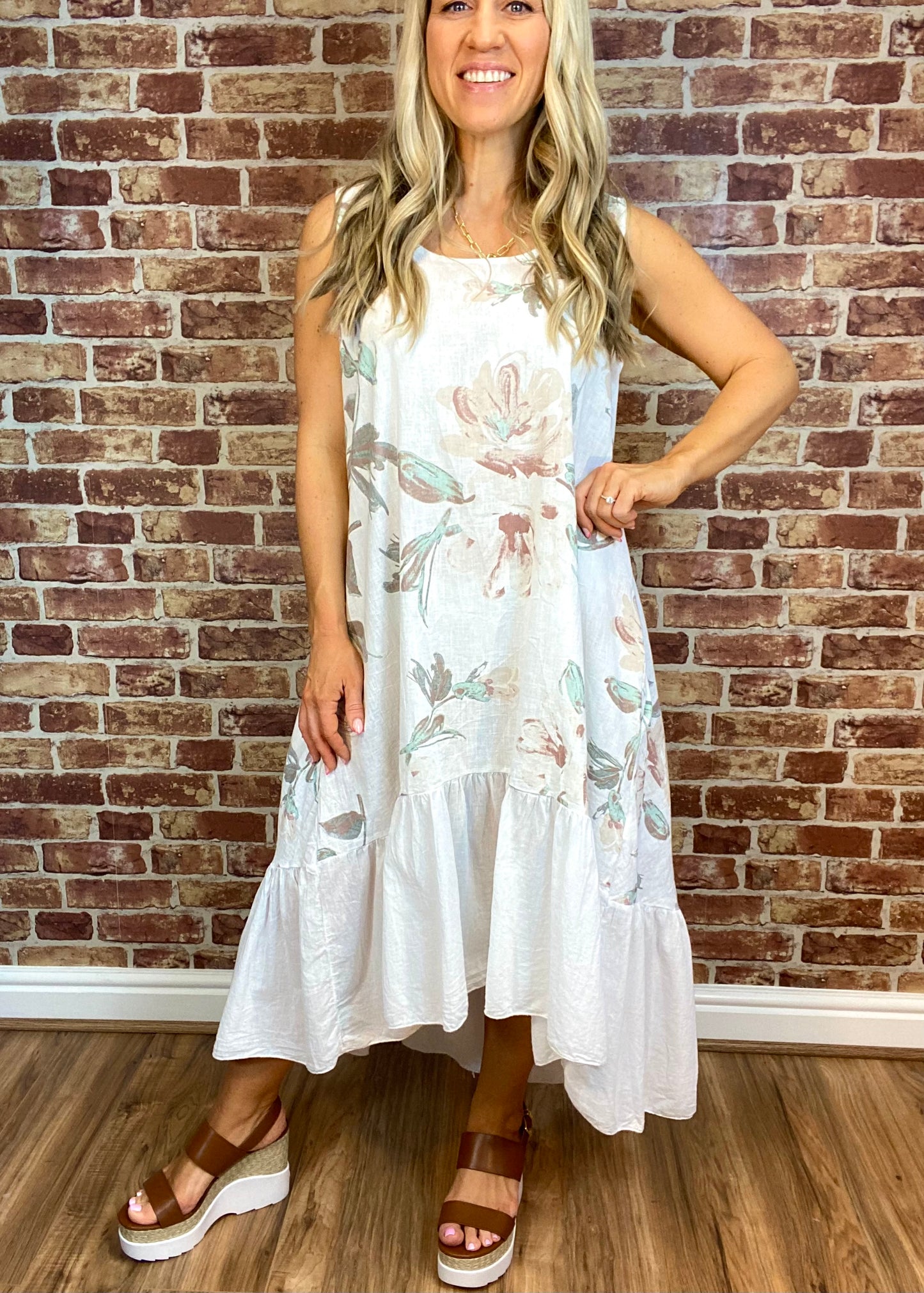 Taking It Easy- Linen Dress