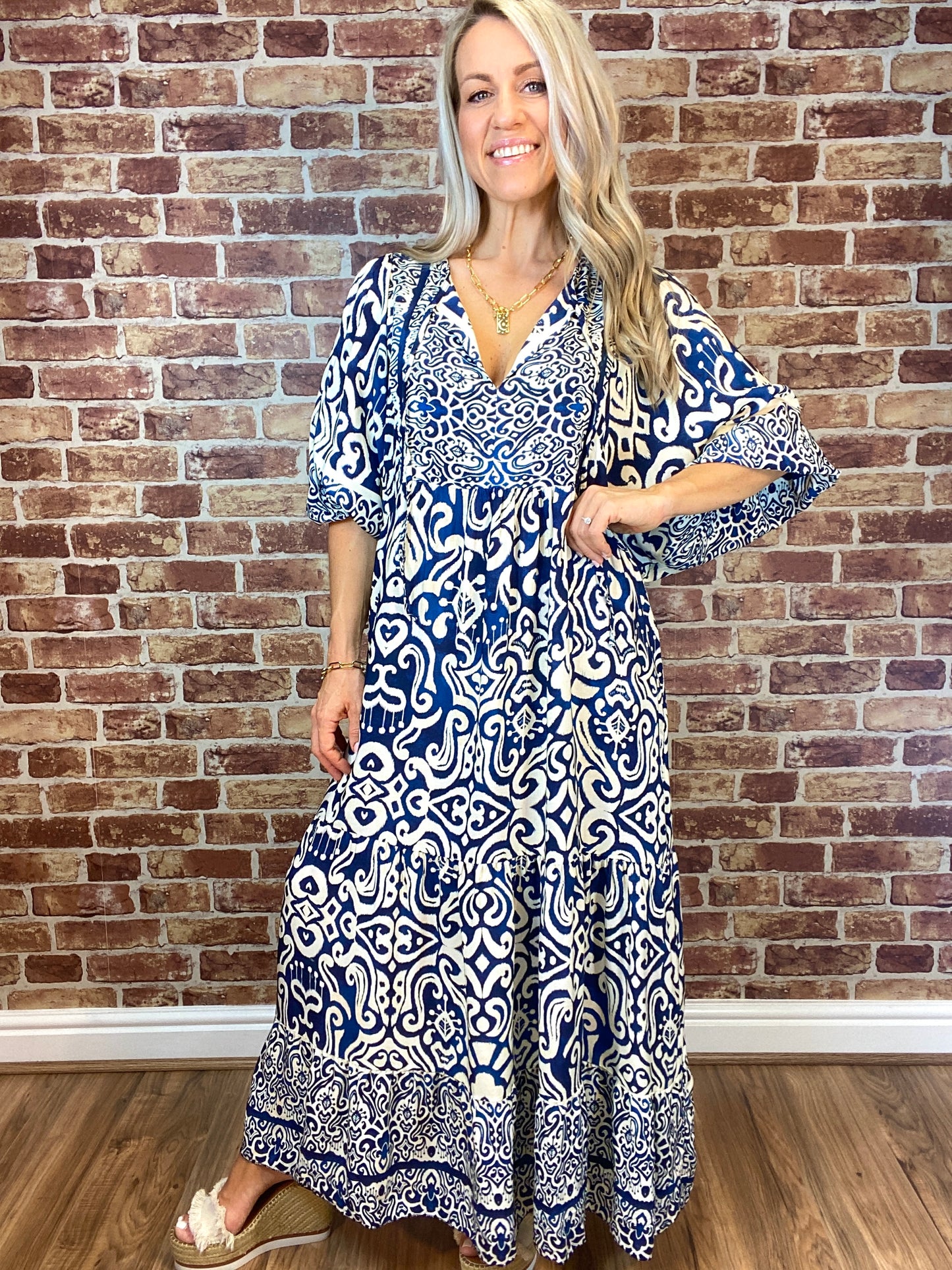 Palm Springs Dress#colour_navy