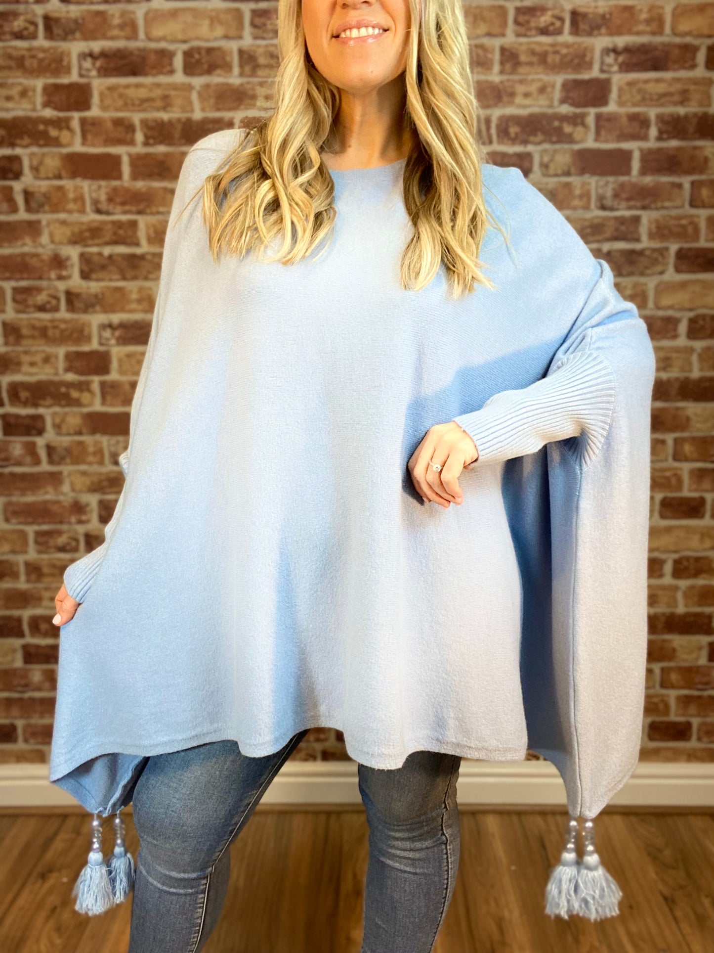 Spring Up Tassel Poncho