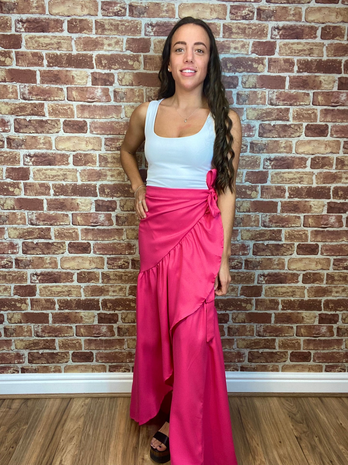 Flamingo Wrap Skirt