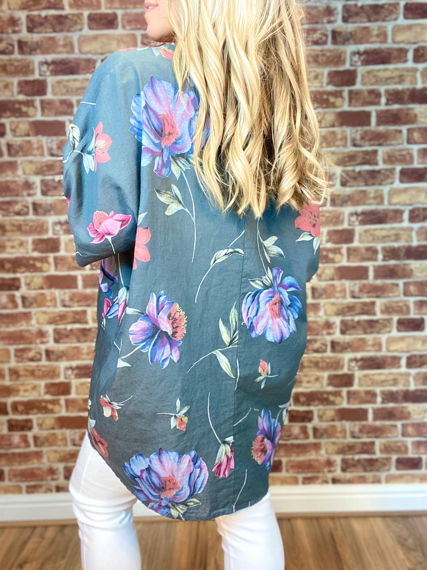 Petal Perfect Linen Top