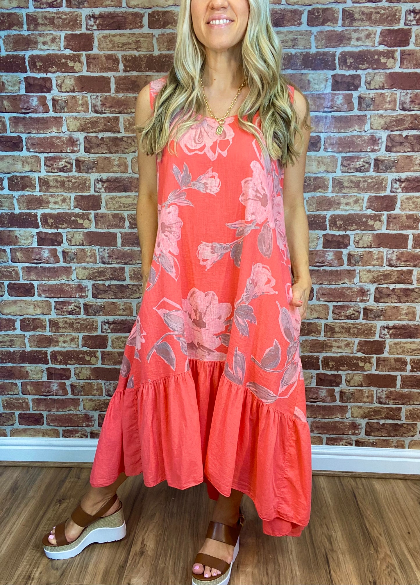 Taking It Easy- Linen Dress