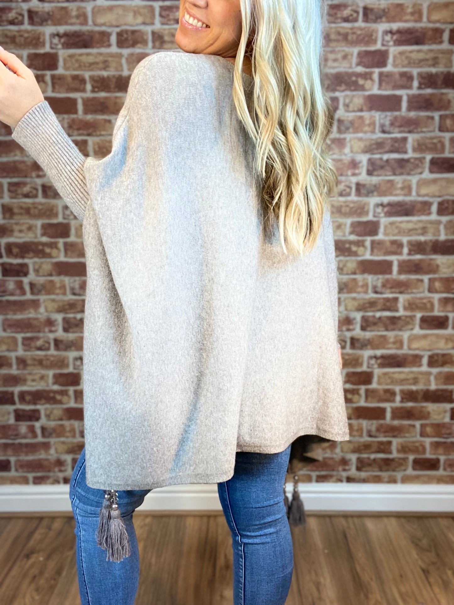 Spring Up Tassel Poncho