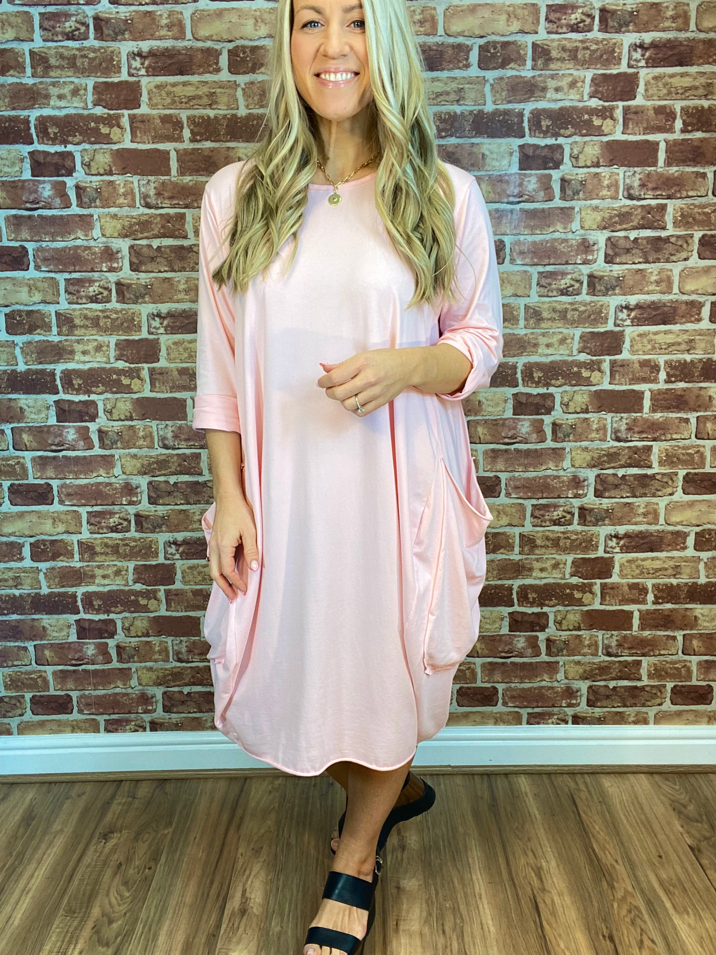 All Shook Up Dress#colour_Baby_Pink