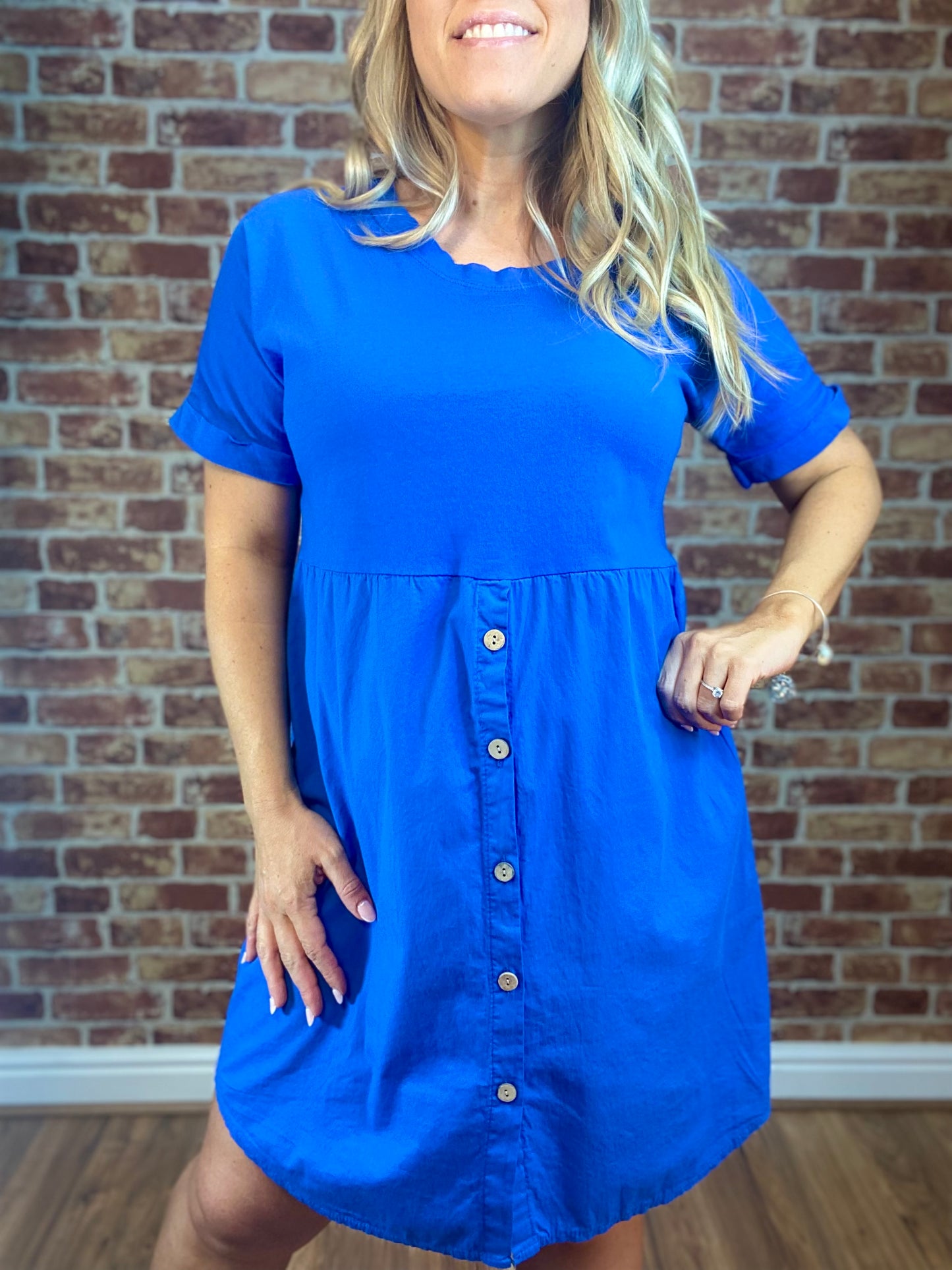 Button Up Front Dress