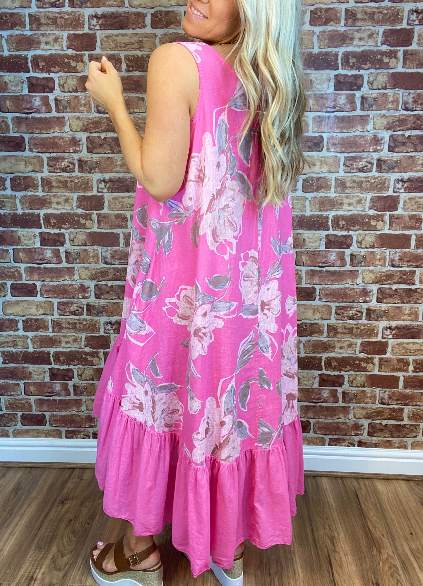Taking It Easy- Linen Dress
