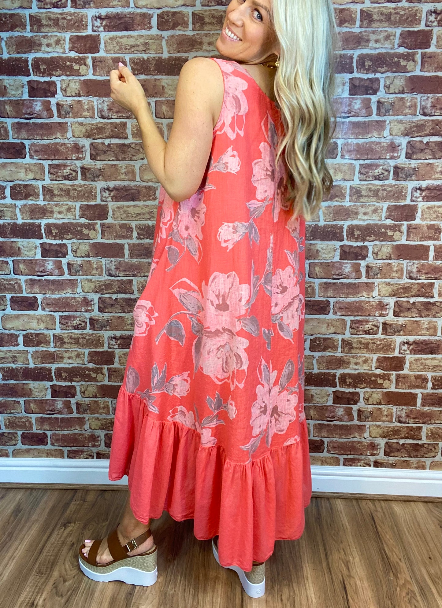 Taking It Easy- Linen Dress