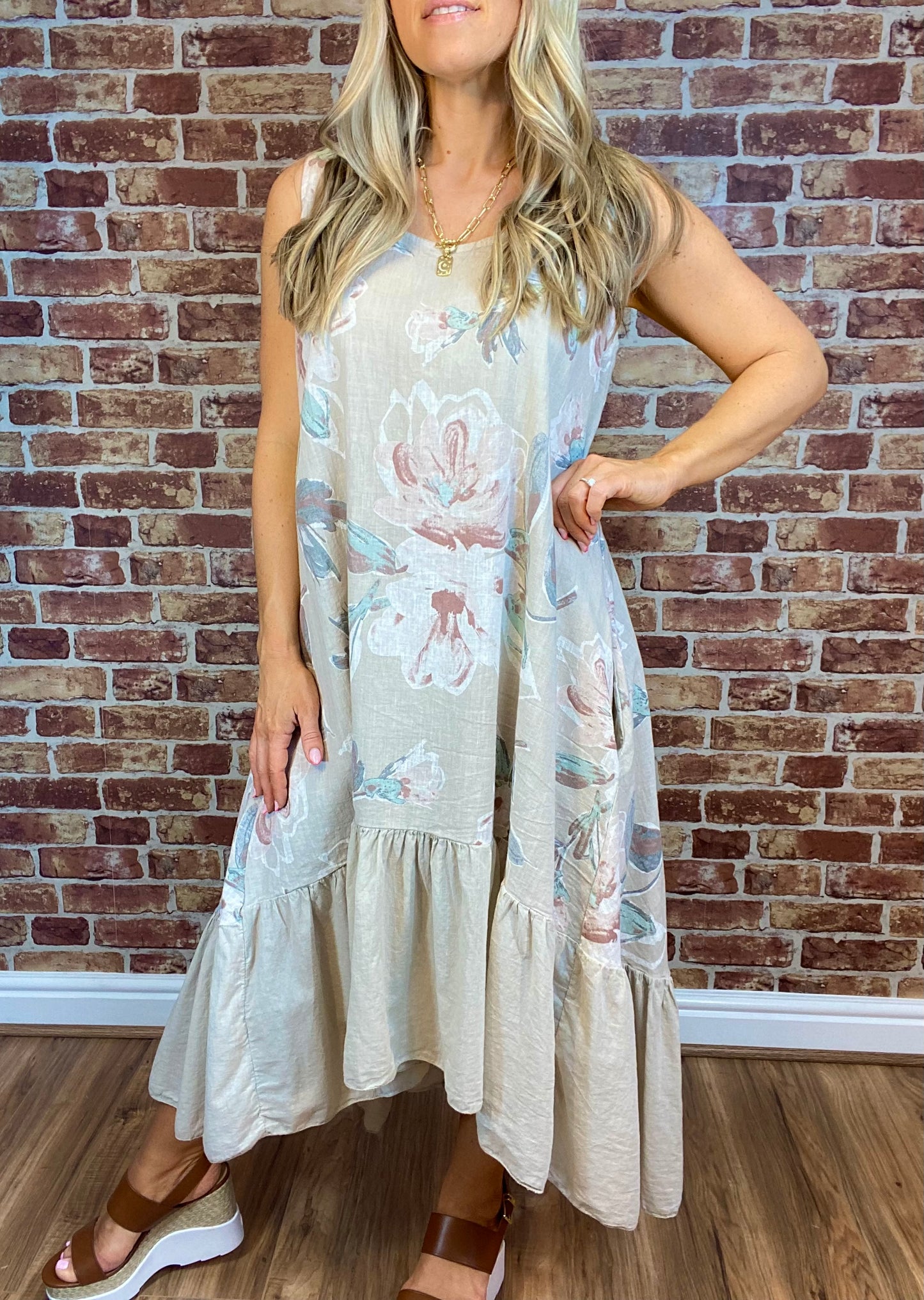 Taking It Easy- Linen Dress