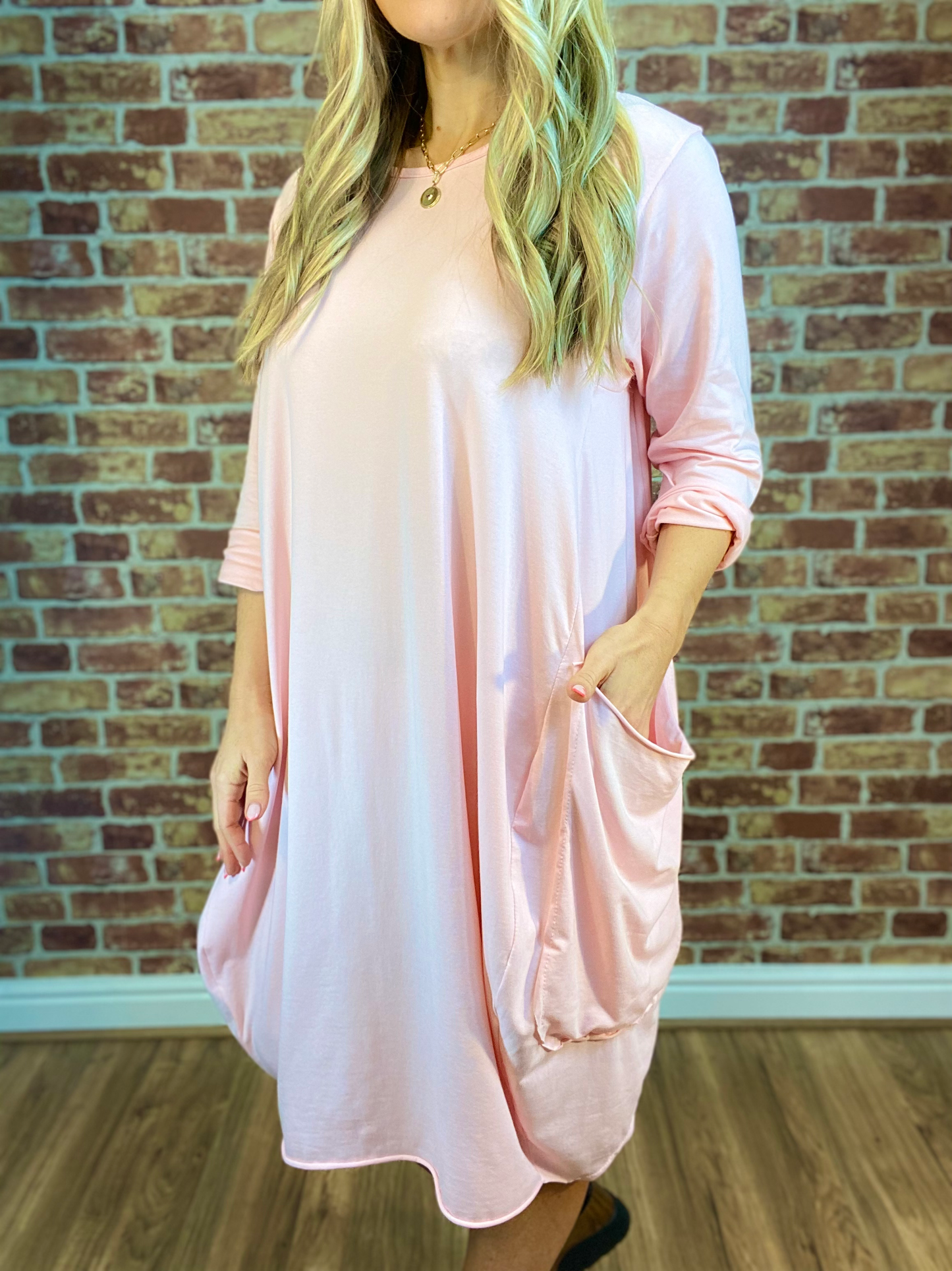 All Shook Up Dress#colour_Baby_Pink
