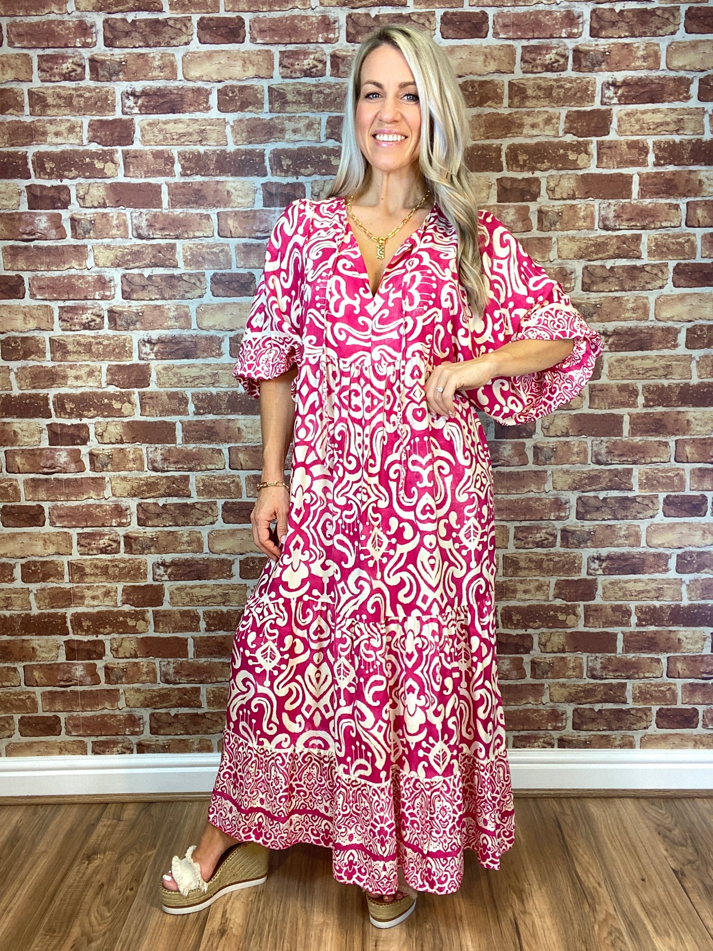 Palm Springs Dress#colour_Hot_Pink