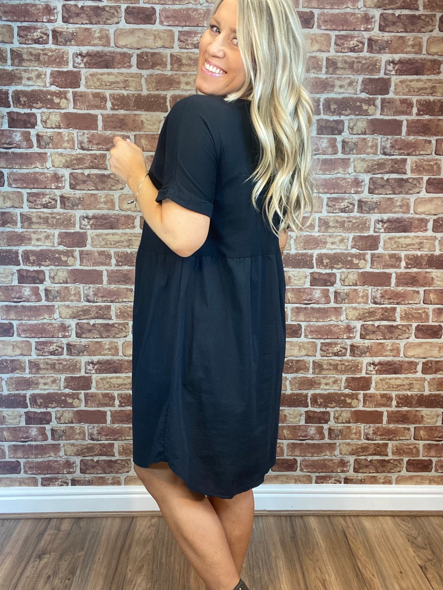 Button Up Front Dress