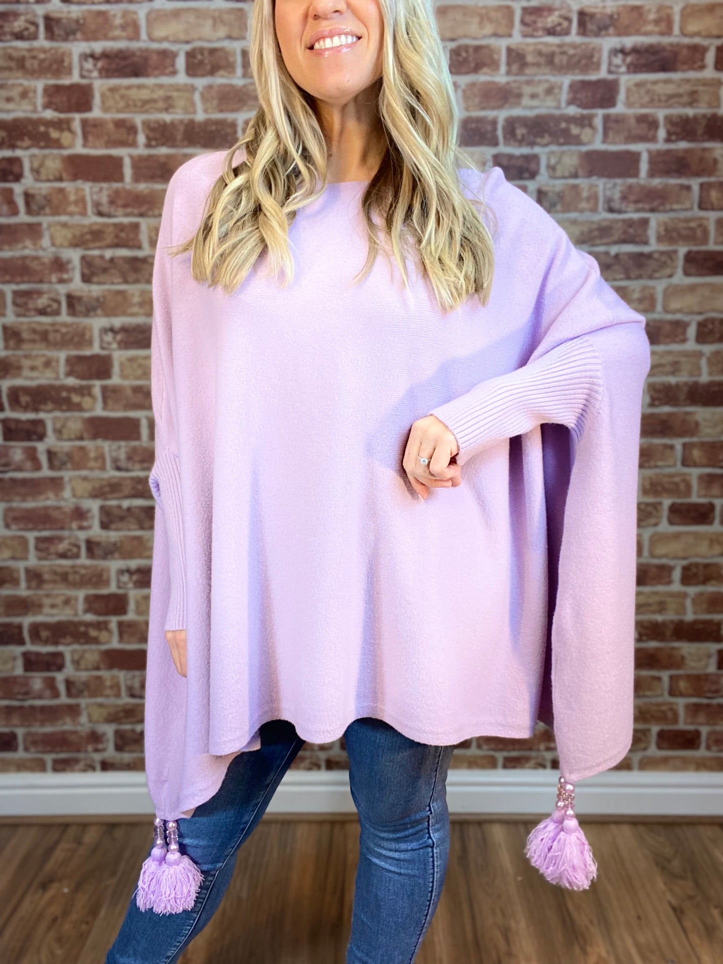 Spring Up Tassel Poncho