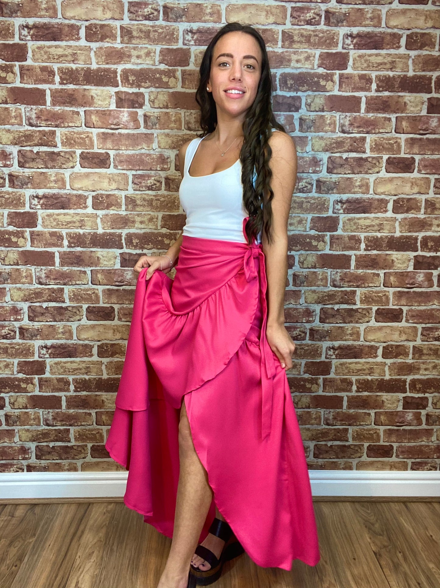 Flamingo Wrap Skirt