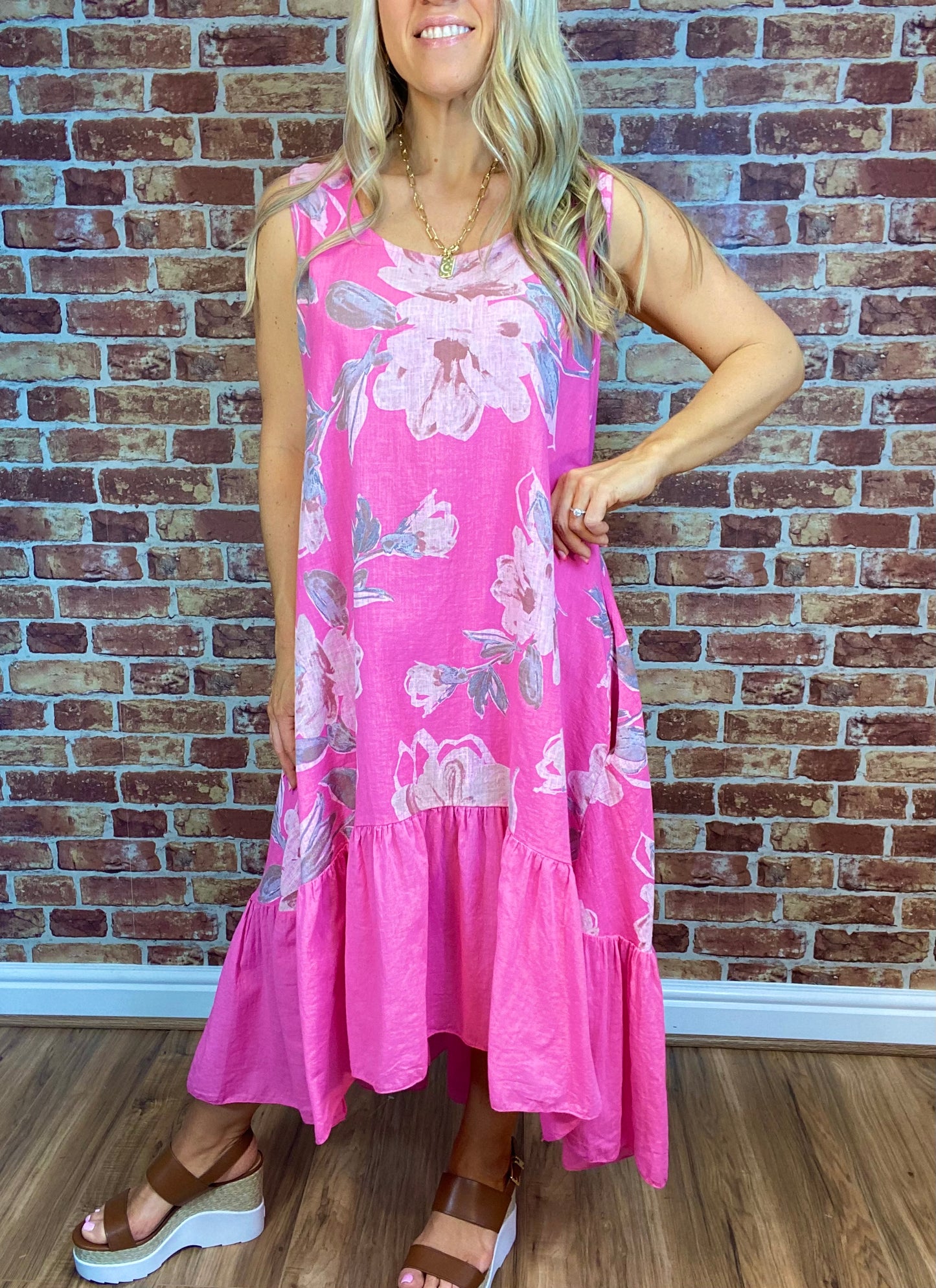 Taking It Easy- Linen Dress