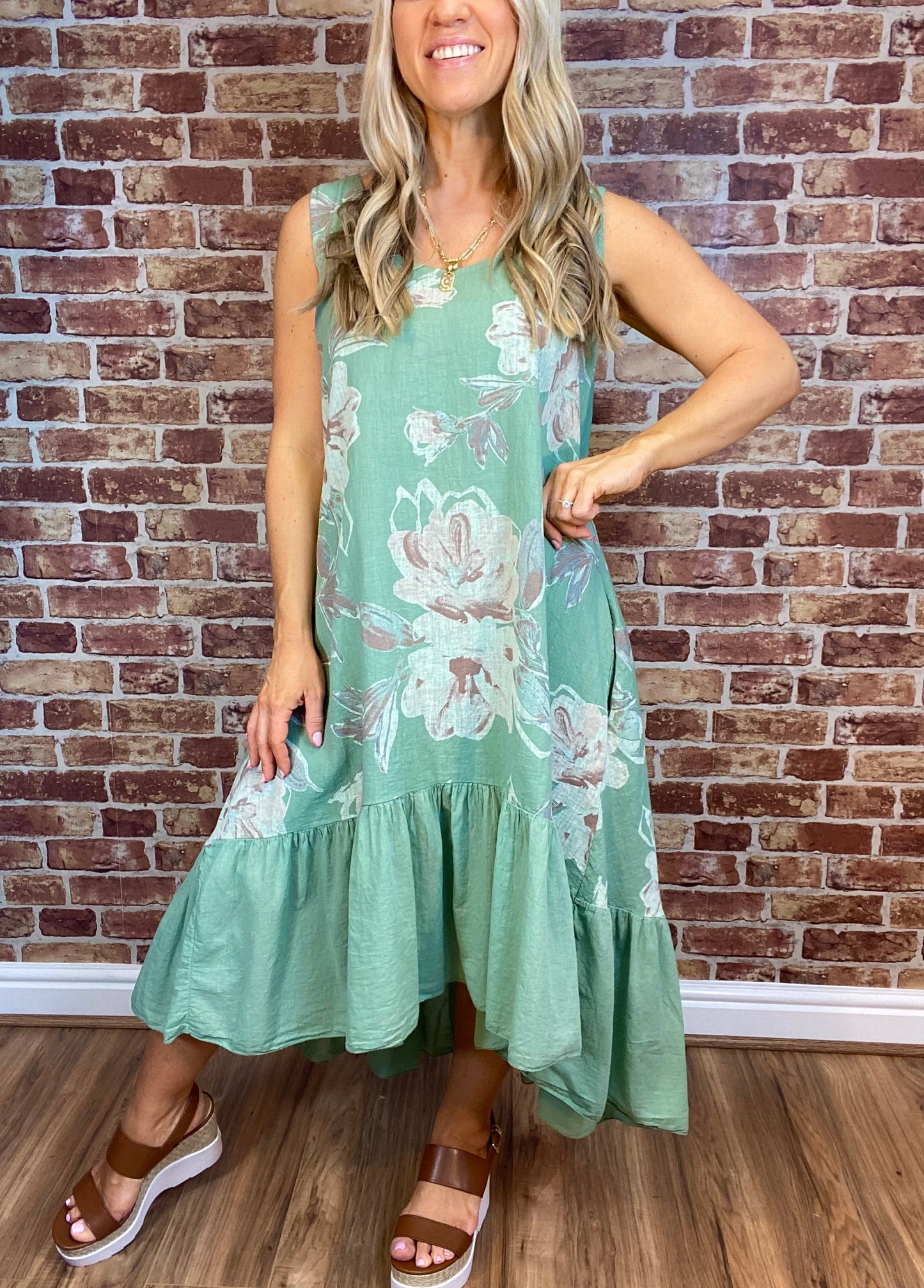 Taking It Easy- Linen Dress