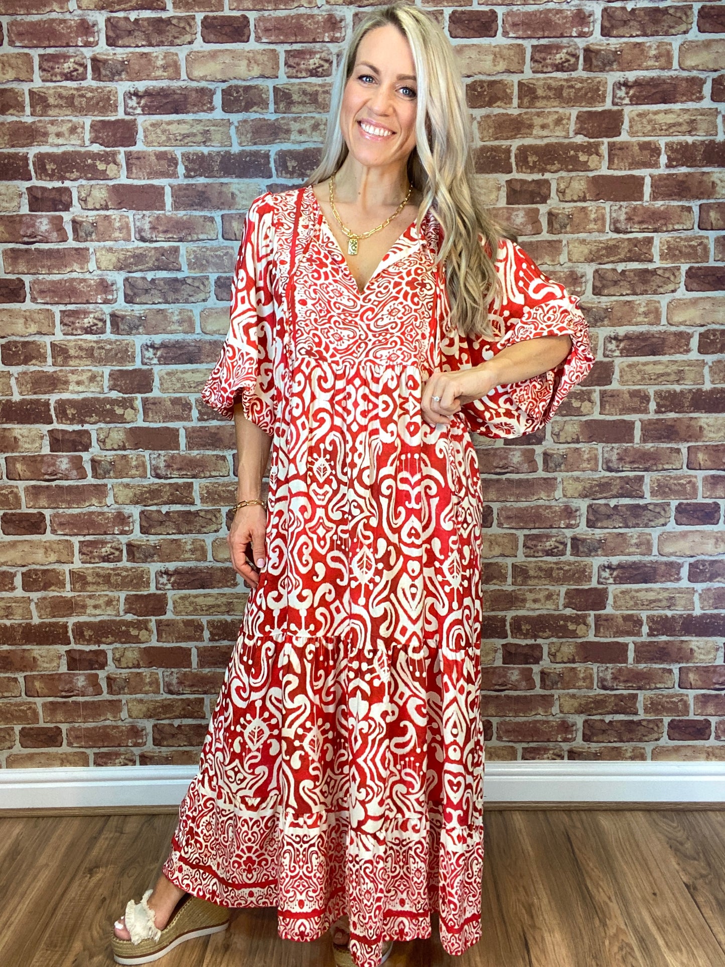 Palm Springs Dress#colour_red