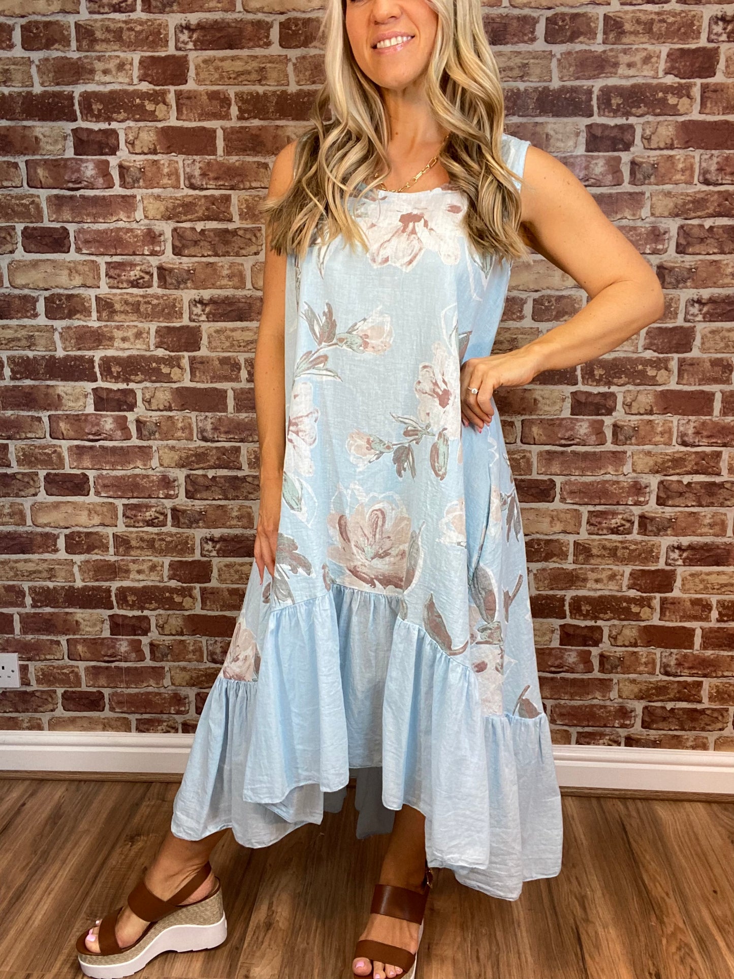 Taking It Easy- Linen Dress