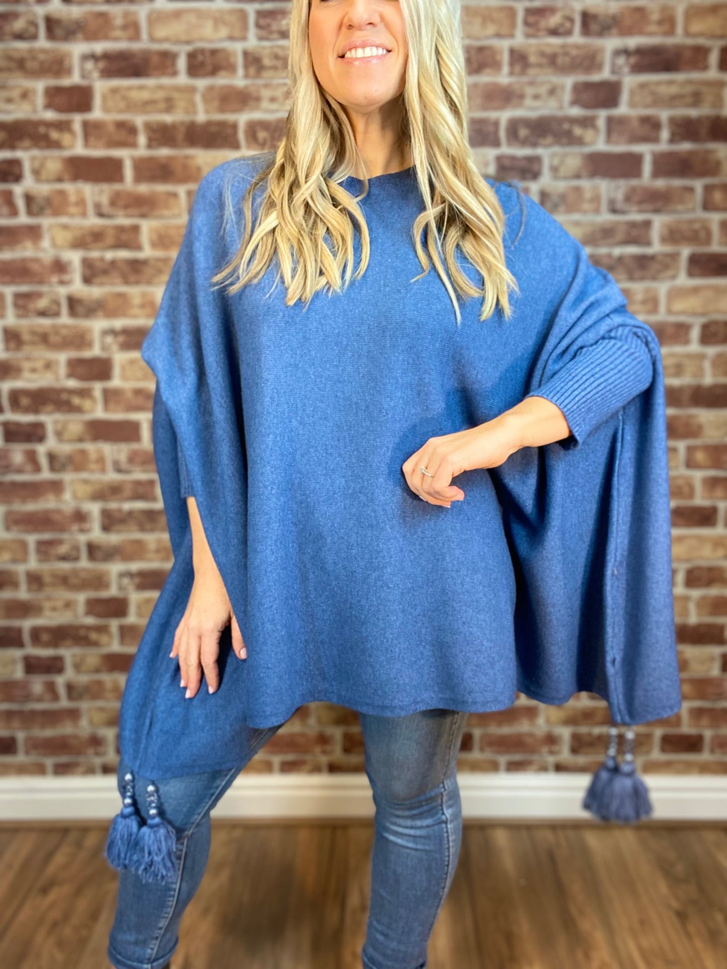 Spring Up Tassel Poncho
