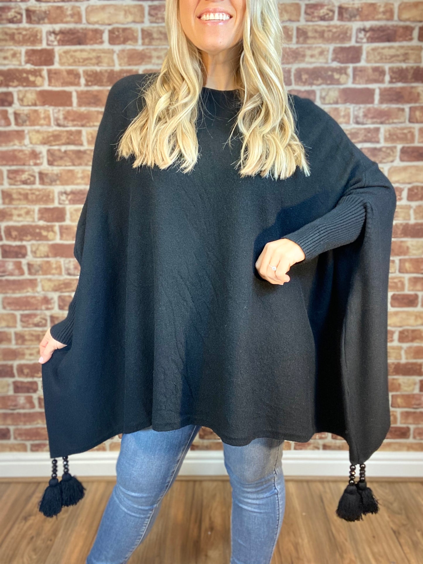 Spring Up Tassel Poncho
