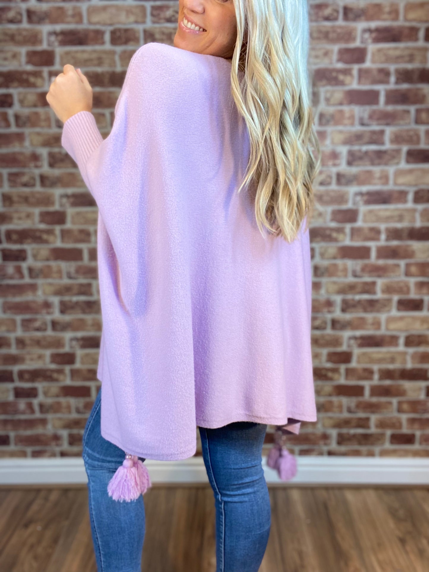 Spring Up Tassel Poncho