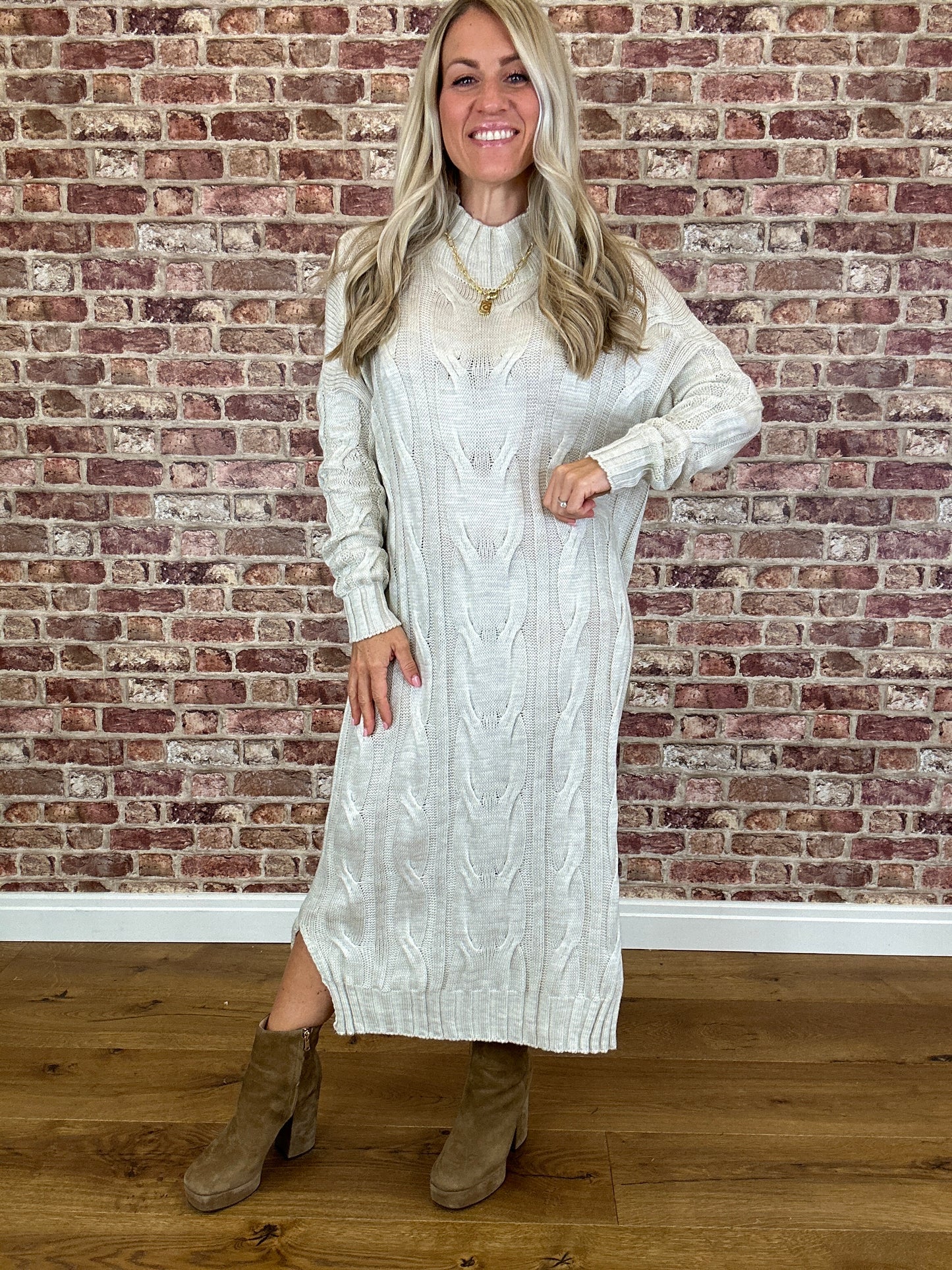 Cable Carousel Jumper Dress