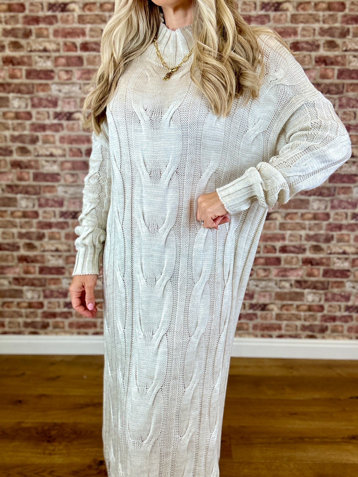 Cable Carousel Jumper Dress