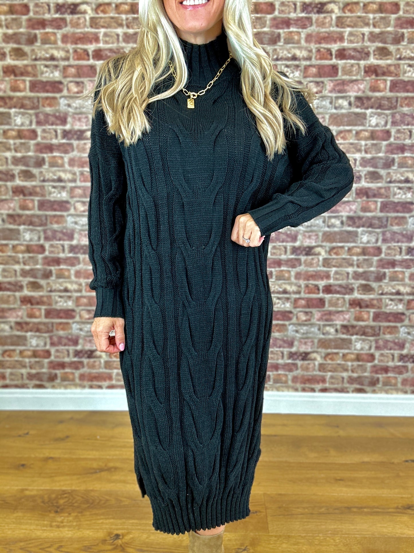 Cable Carousel Jumper Dress