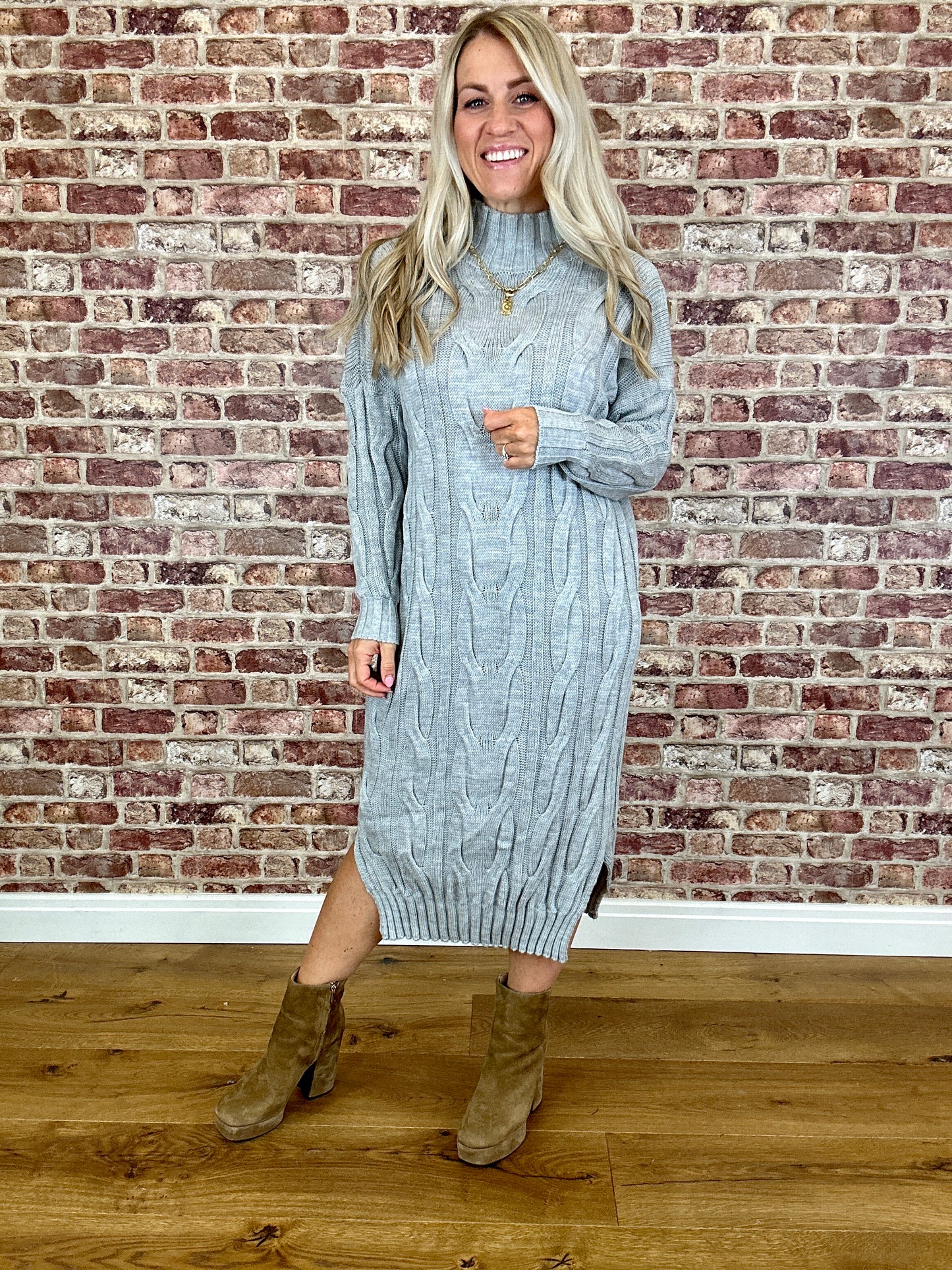 Cable Carousel Jumper Dress
