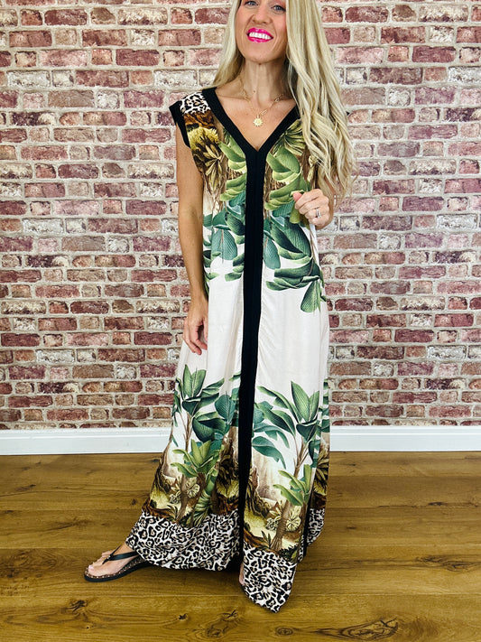 Rainforest Dress ~ Beige