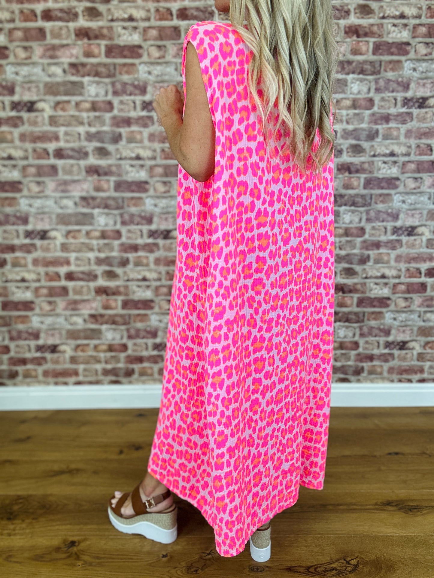 Madagascar Dress- Neon Pink