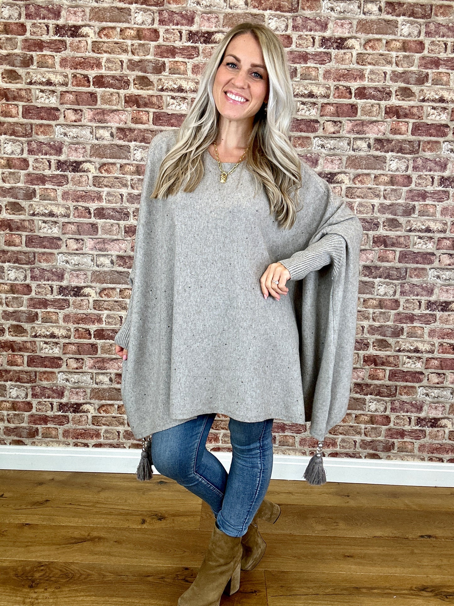 Dreamer Tassel Modal Poncho