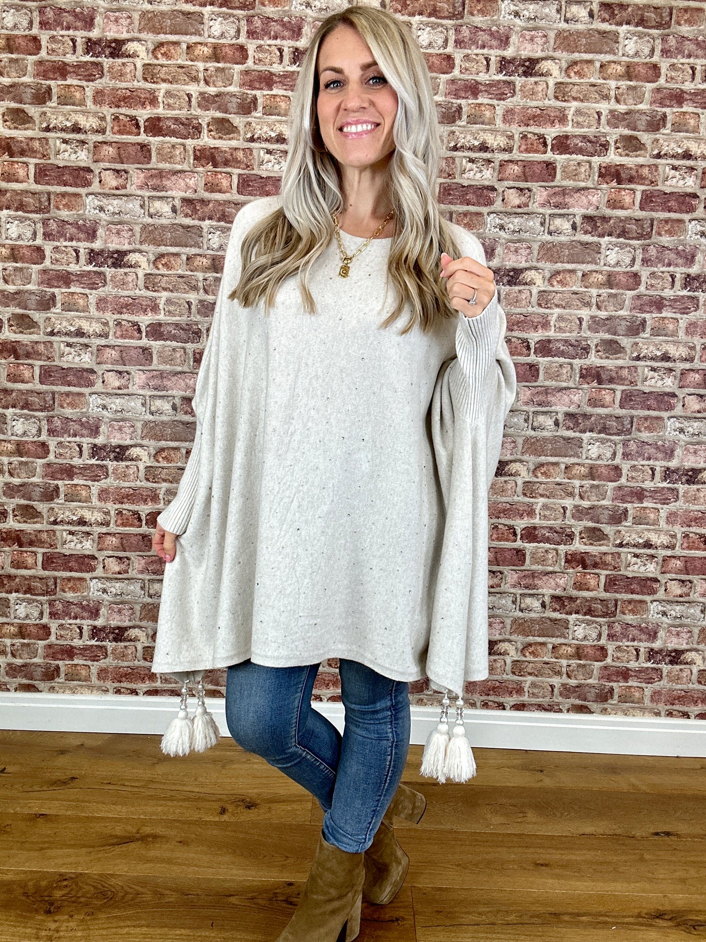 Dreamer Tassel Modal Poncho