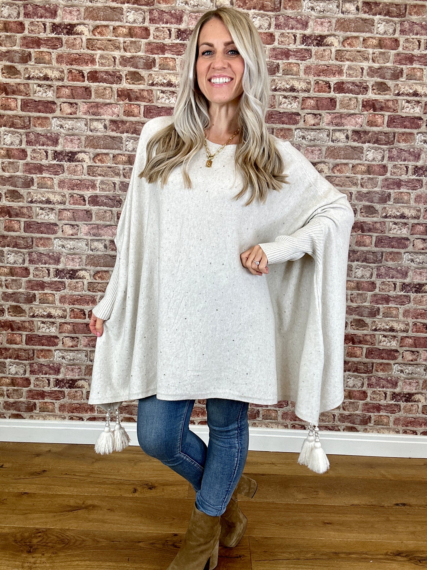 Dreamer Tassel Modal Poncho