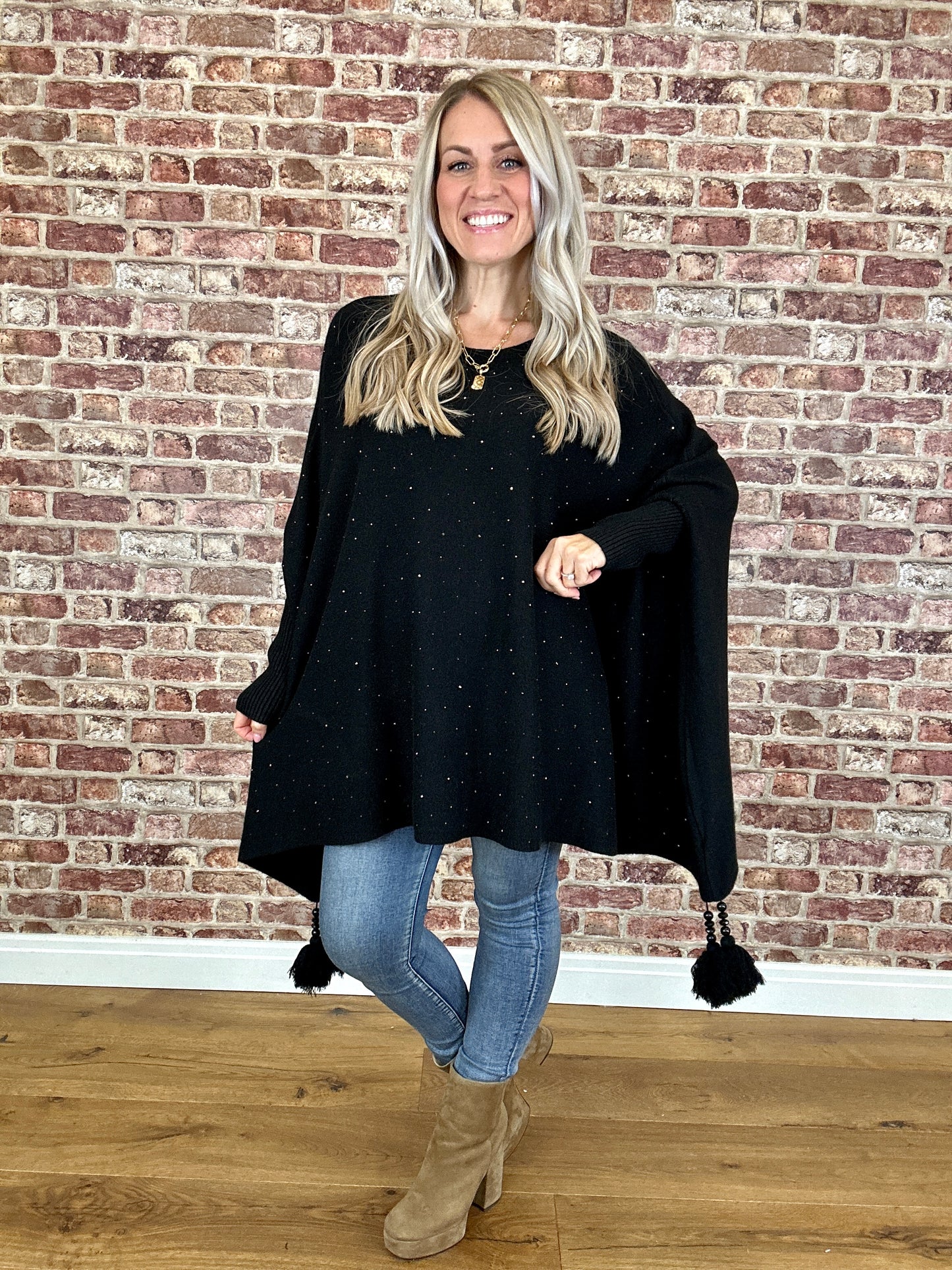 Dreamer Tassel Modal Poncho