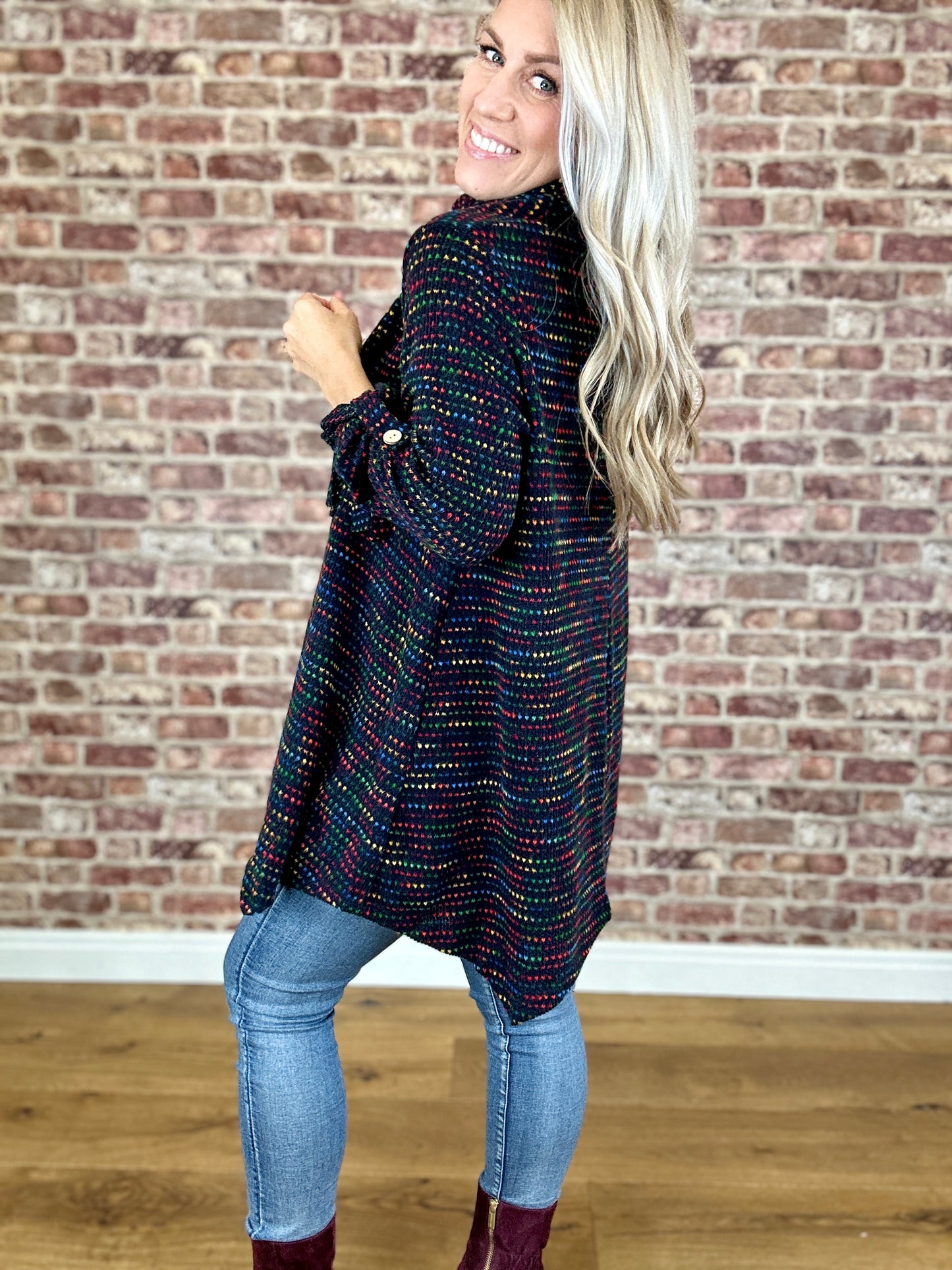 Colour Snuggle Top With Scarf