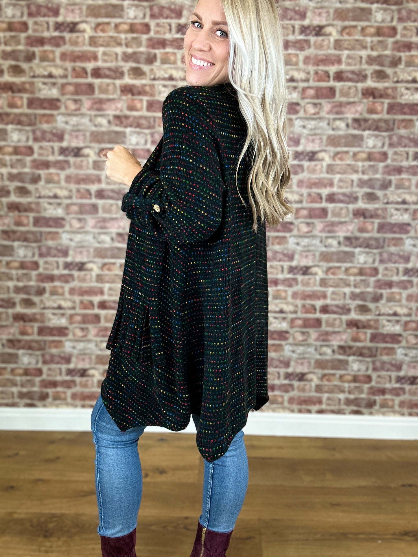 Colour Snuggle Top With Scarf