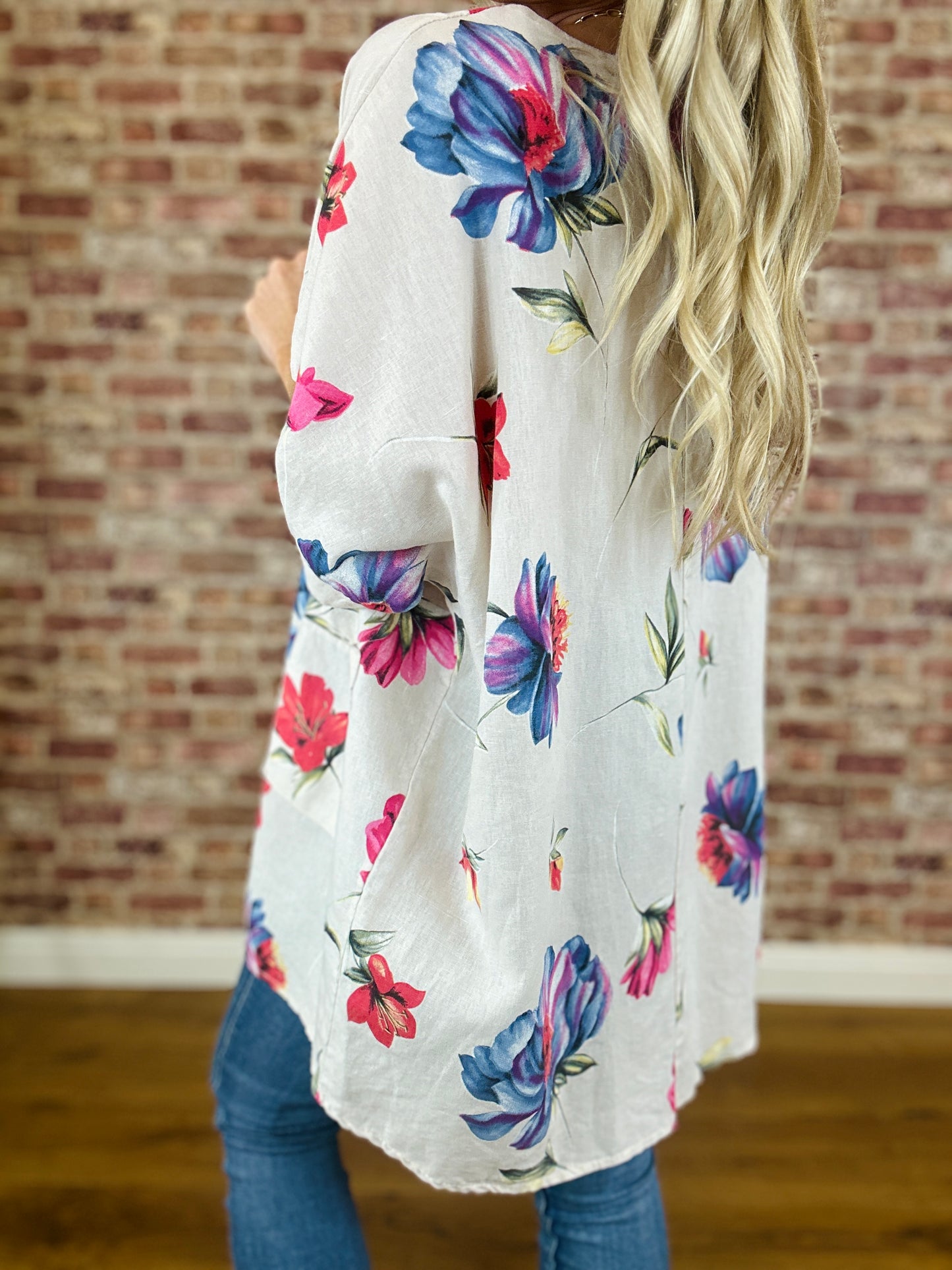 Petal Perfect Italian Linen Top