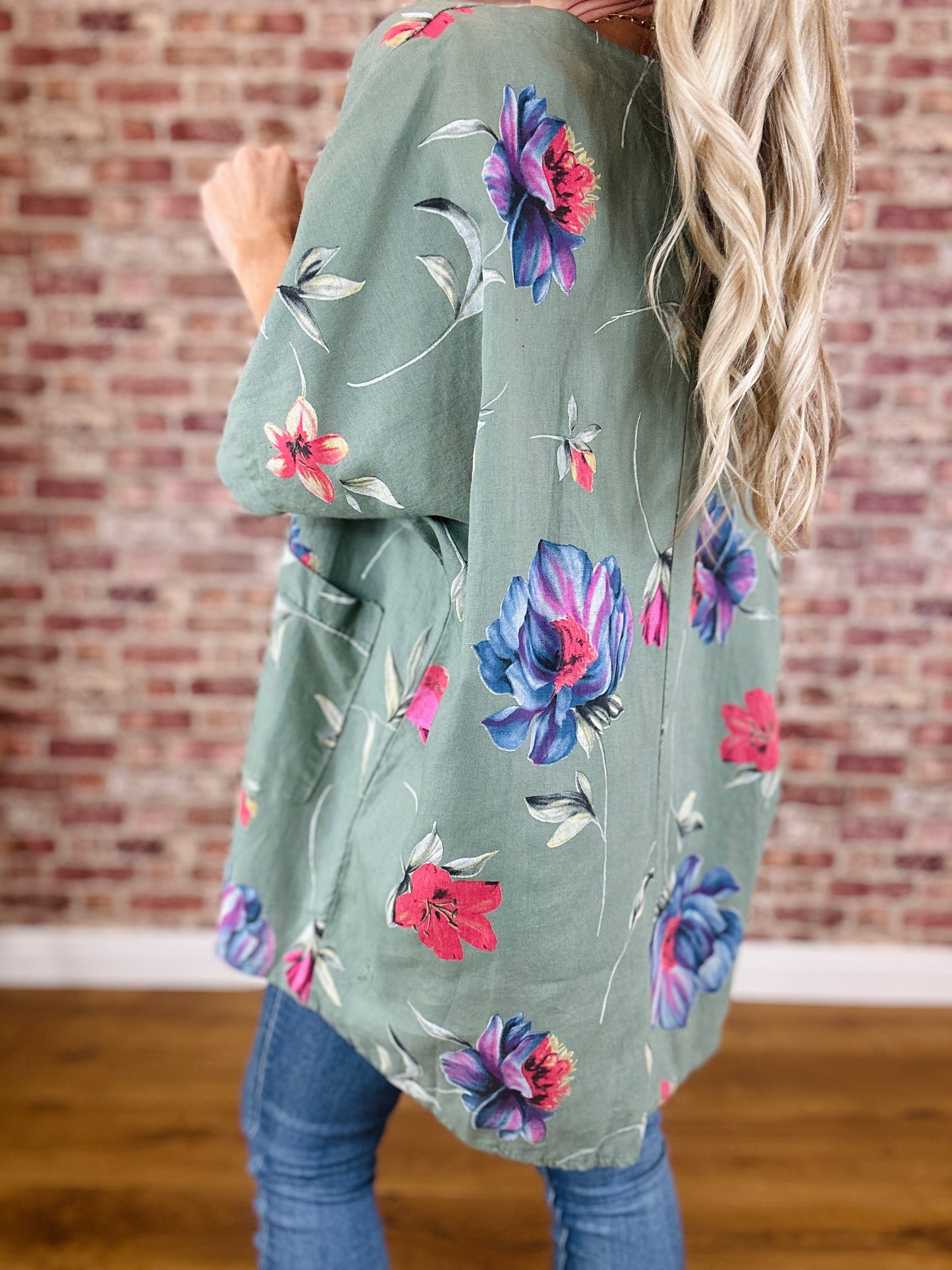 Petal Perfect Italian Linen Top