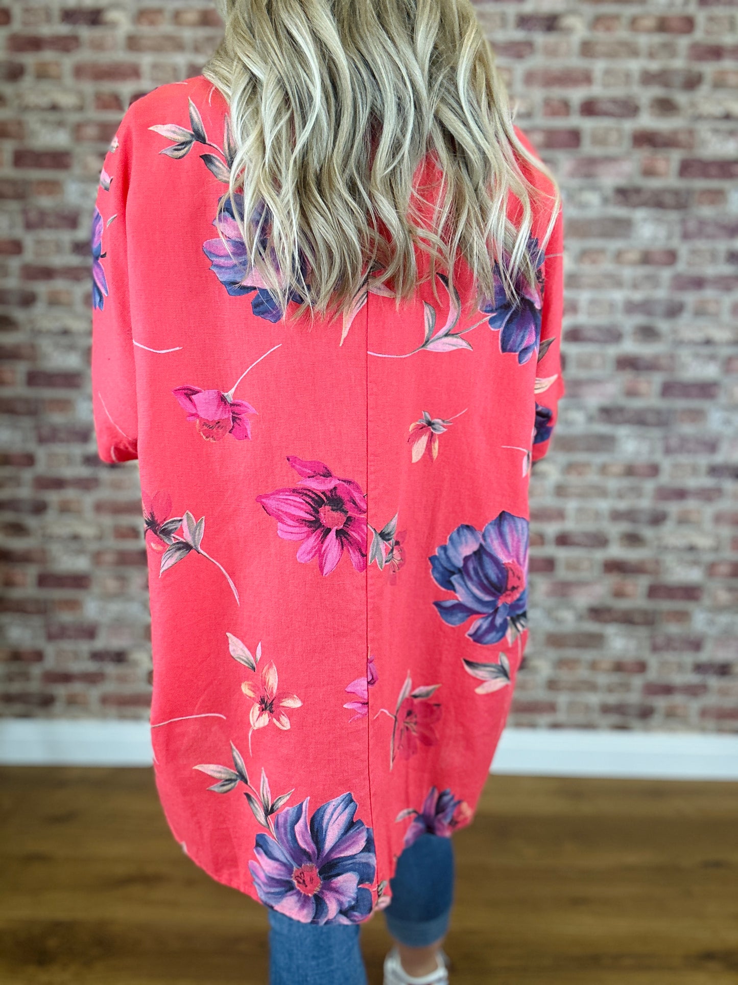 Petal Perfect Italian Linen Top