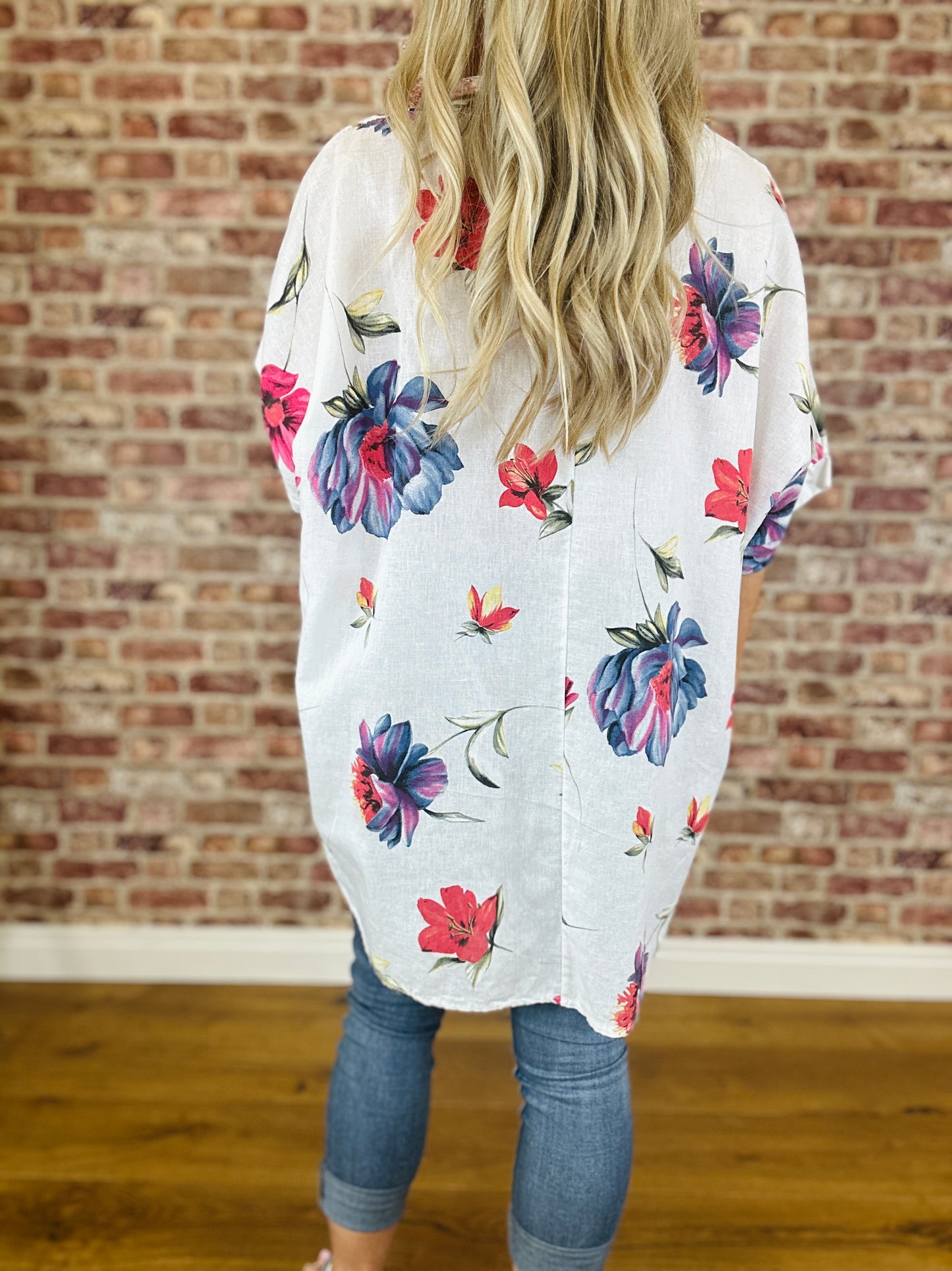 Petal Perfect Italian Linen Top