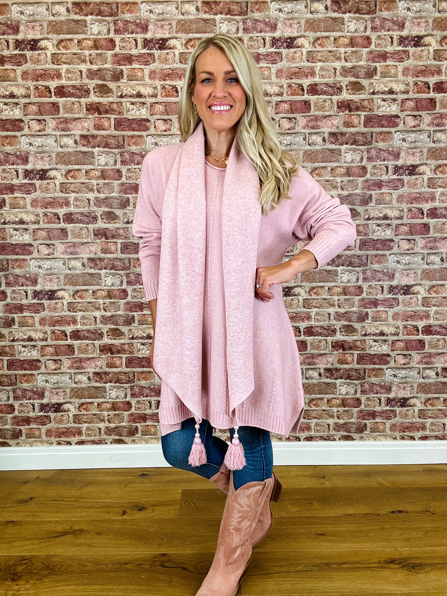 Midnight Cowgirl Jumper With Scarf