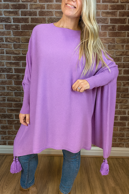 Miracle Tassel Modal Poncho