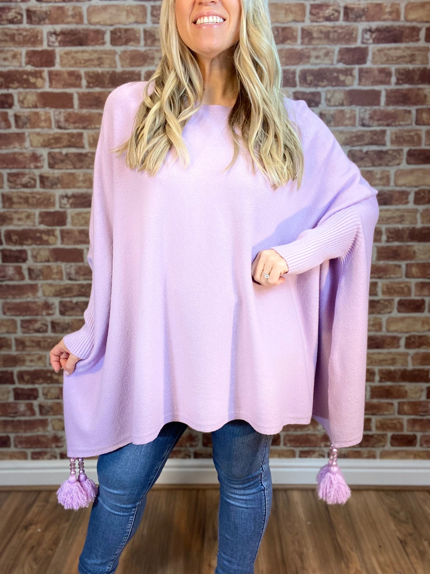 Miracle Tassel Modal Poncho