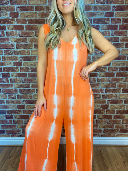 Tie Dye Slinky Jumpsuit