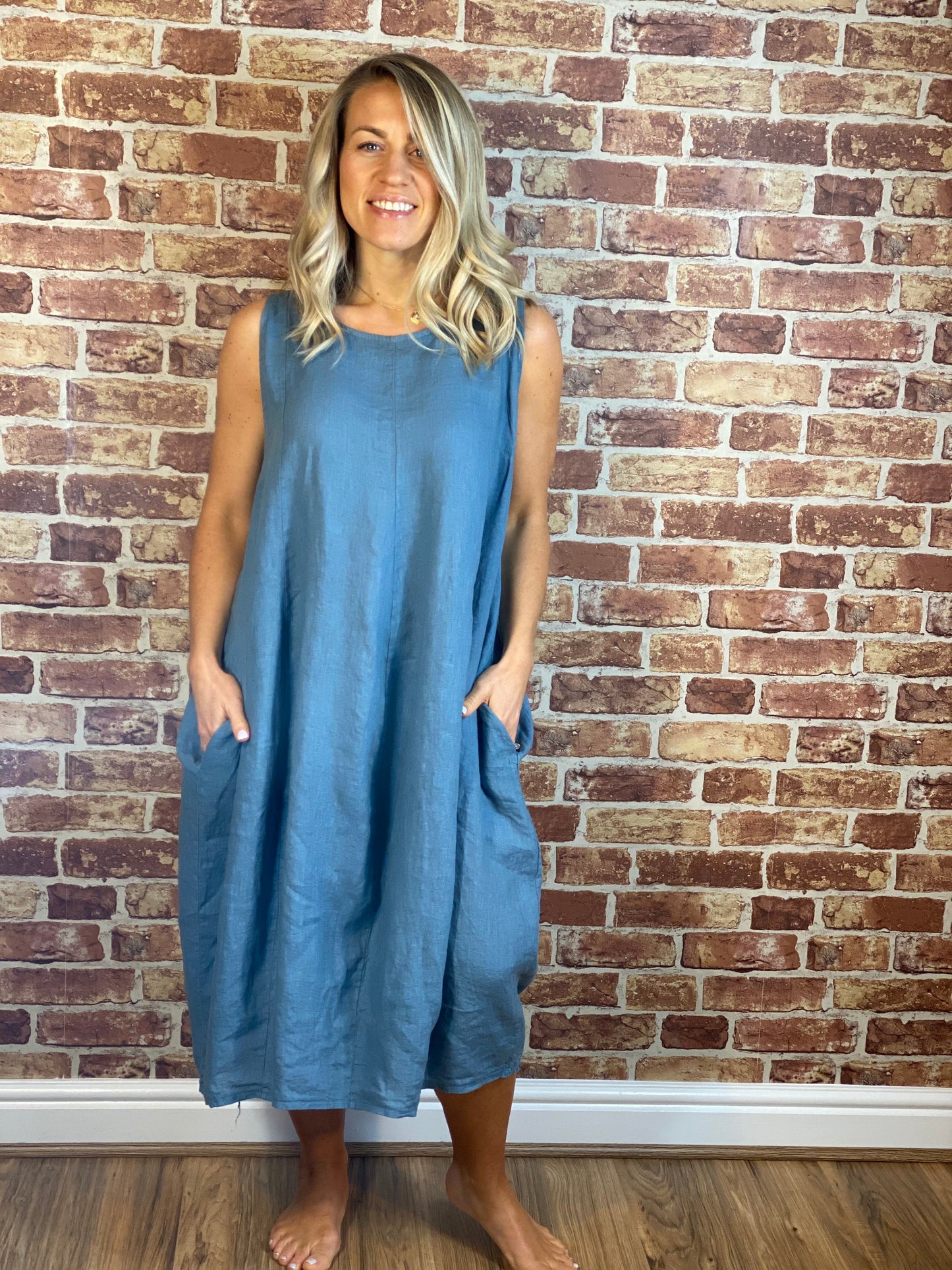 Linen Pocket Dress