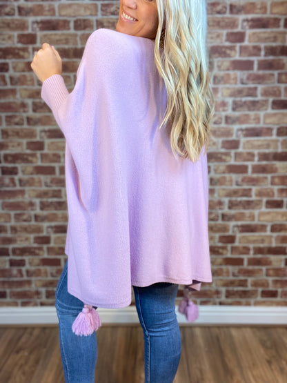 Spring Up Tassel Poncho