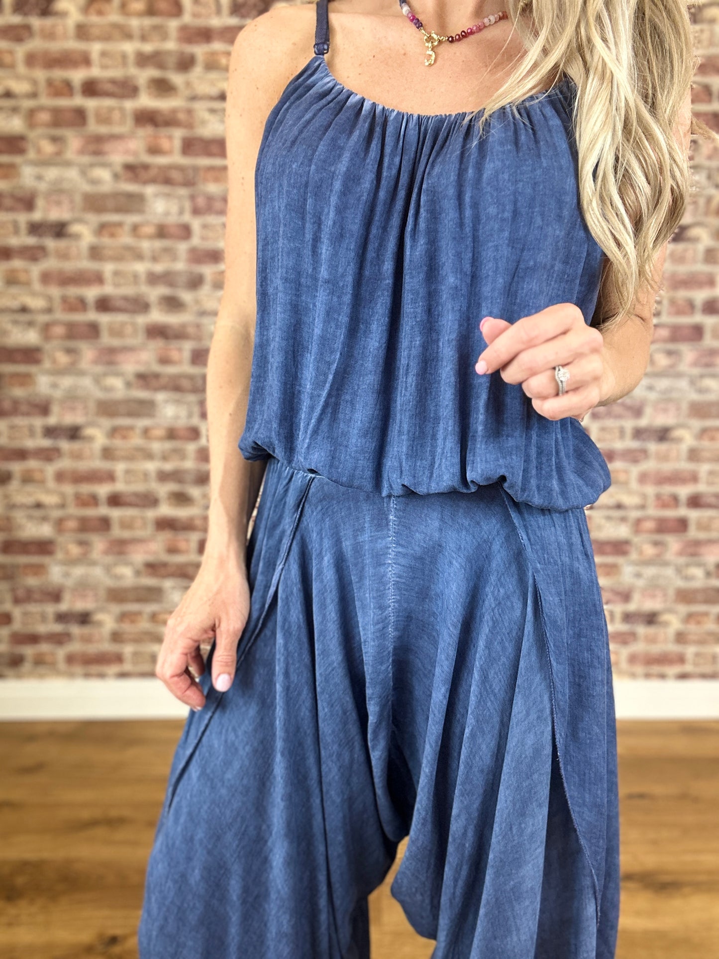 Blue Eyed Lisa Romper