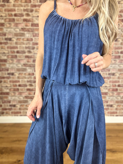 Blue Eyed Lisa Romper