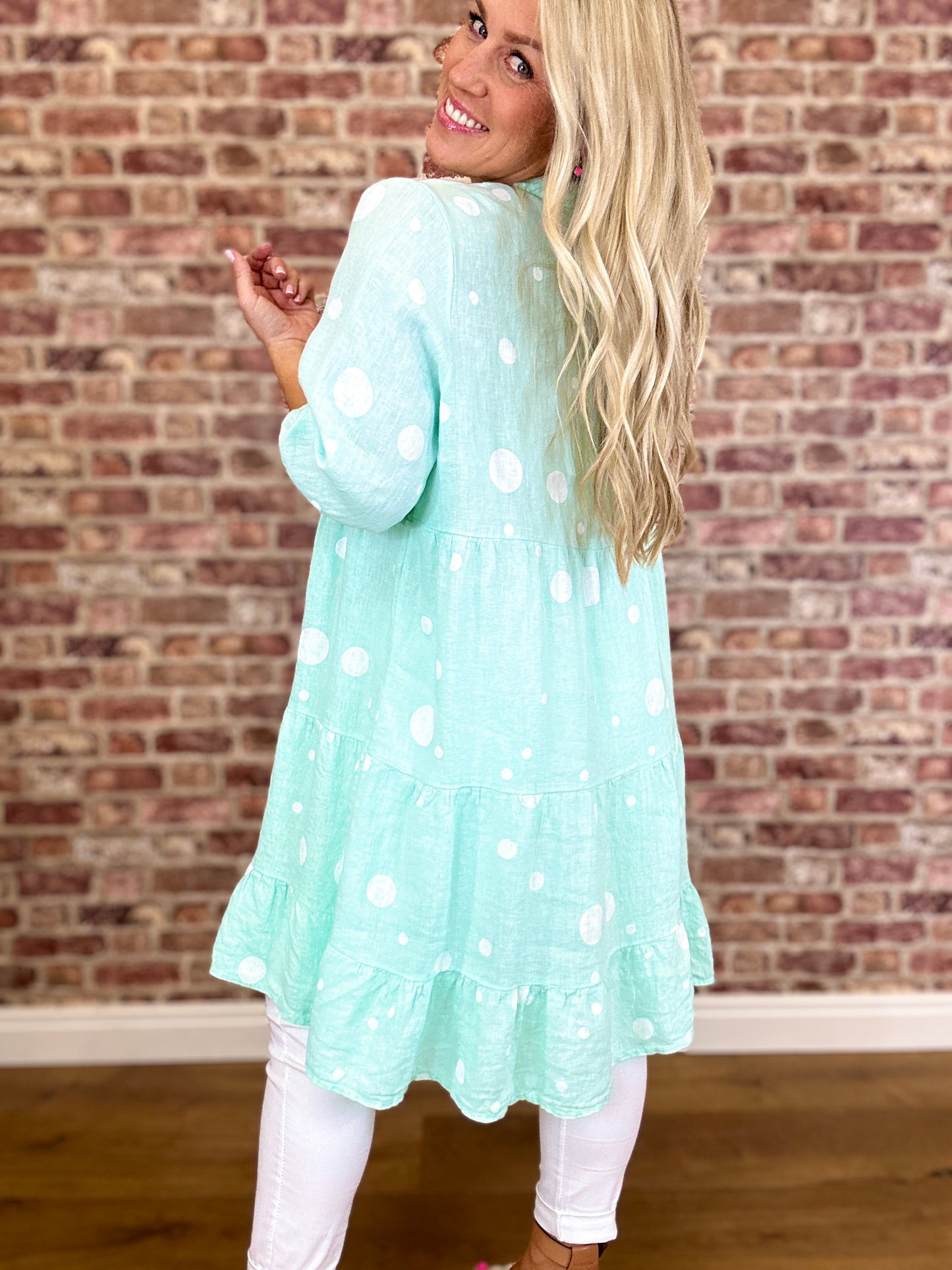 Barbie Bubble linen Top