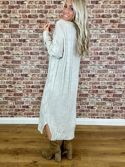 Cable Carousel Jumper Dress